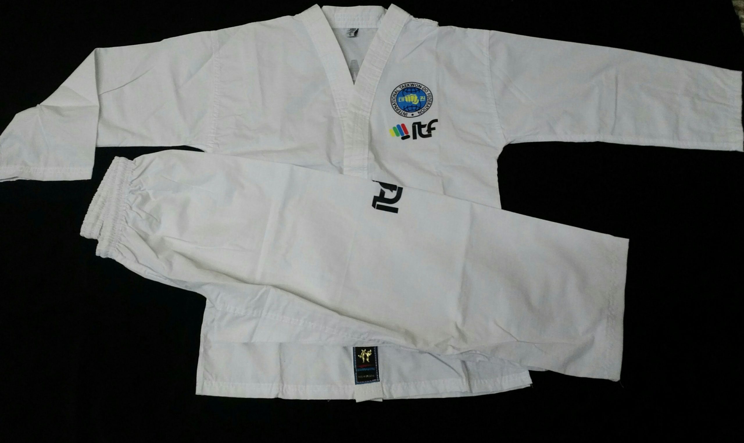 Traje Dobok Taekwondo Itf Logo Nuevo Talle 5 6 Y 7 Gran Marc