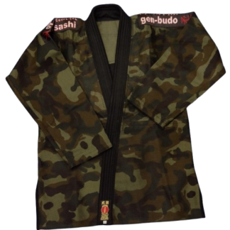 CASACA JIU-JITSU CAMUFLADA MARCA "MUSASHI" TALLE 2